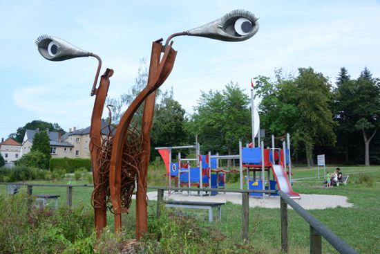 generationsübergreifender Sport- und Spielgarten an der "Muldenterrasse" in Lunzenau